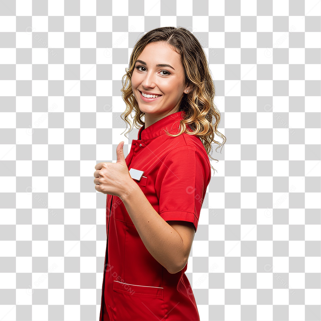 Mulher com Roupa de Trabalho PNG Transparente