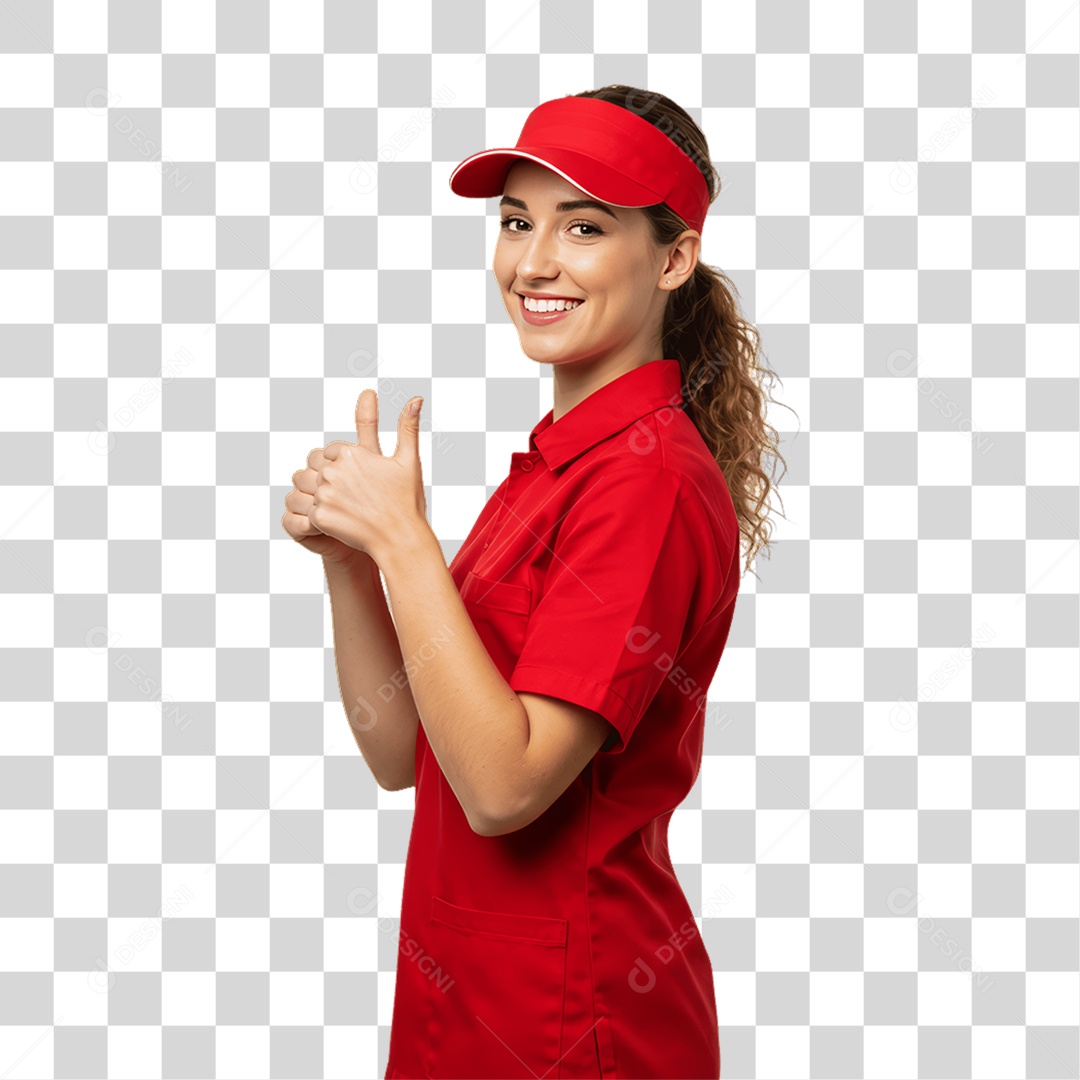 Mulher com Roupa de Trabalho PNG Transparente