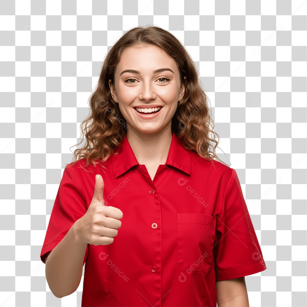 Mulher com Roupa de Trabalho PNG Transparente