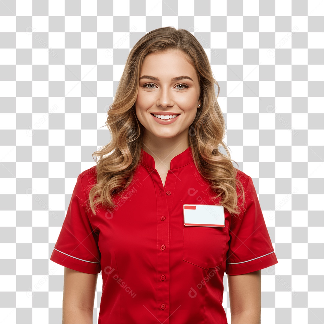 Mulher com Roupa de Trabalho PNG Transparente