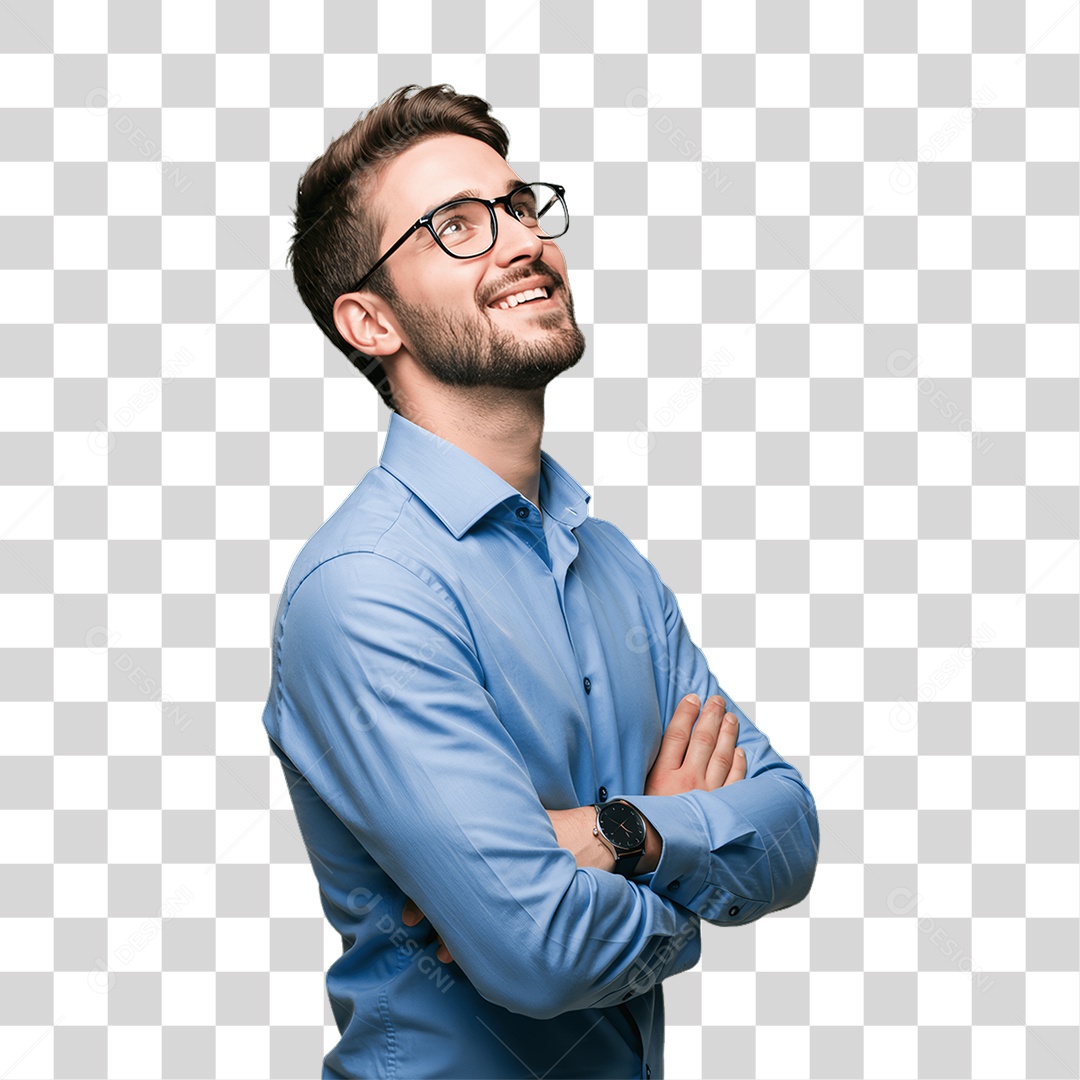 Homem com Roupa de Trabalho PNG Transparente