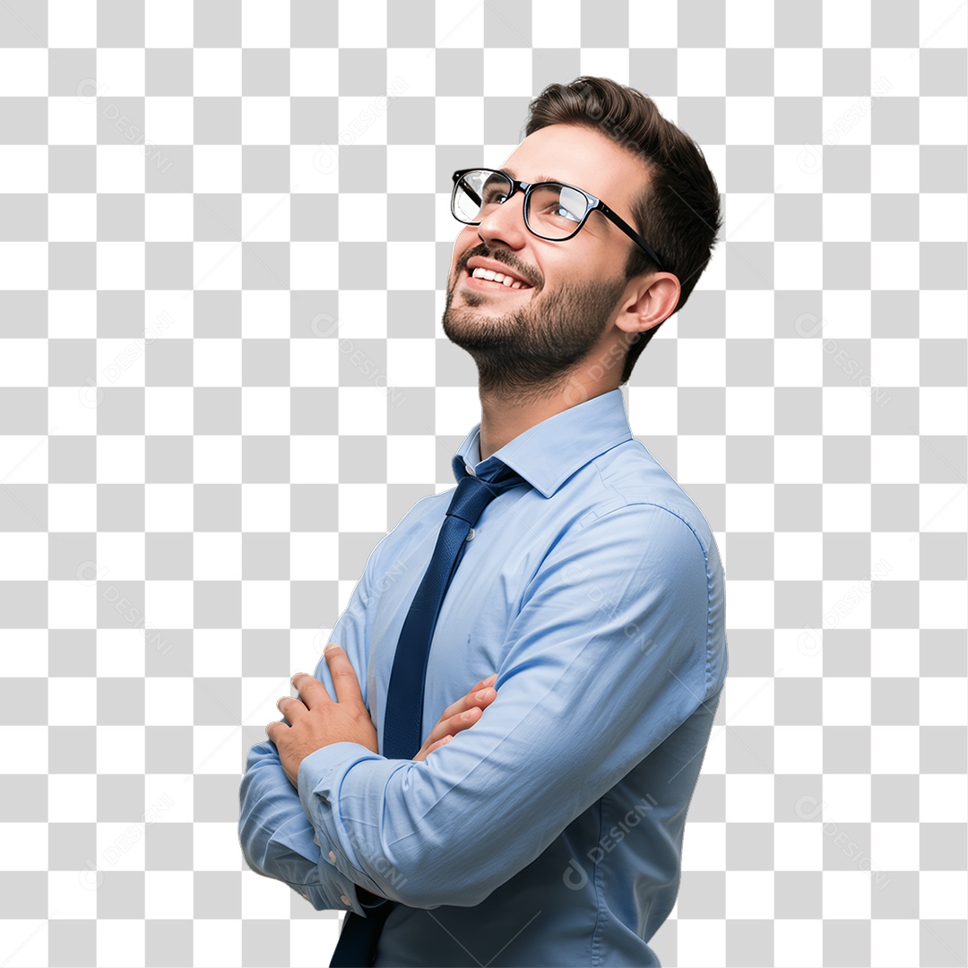 Homem com Roupa de Trabalho PNG Transparente