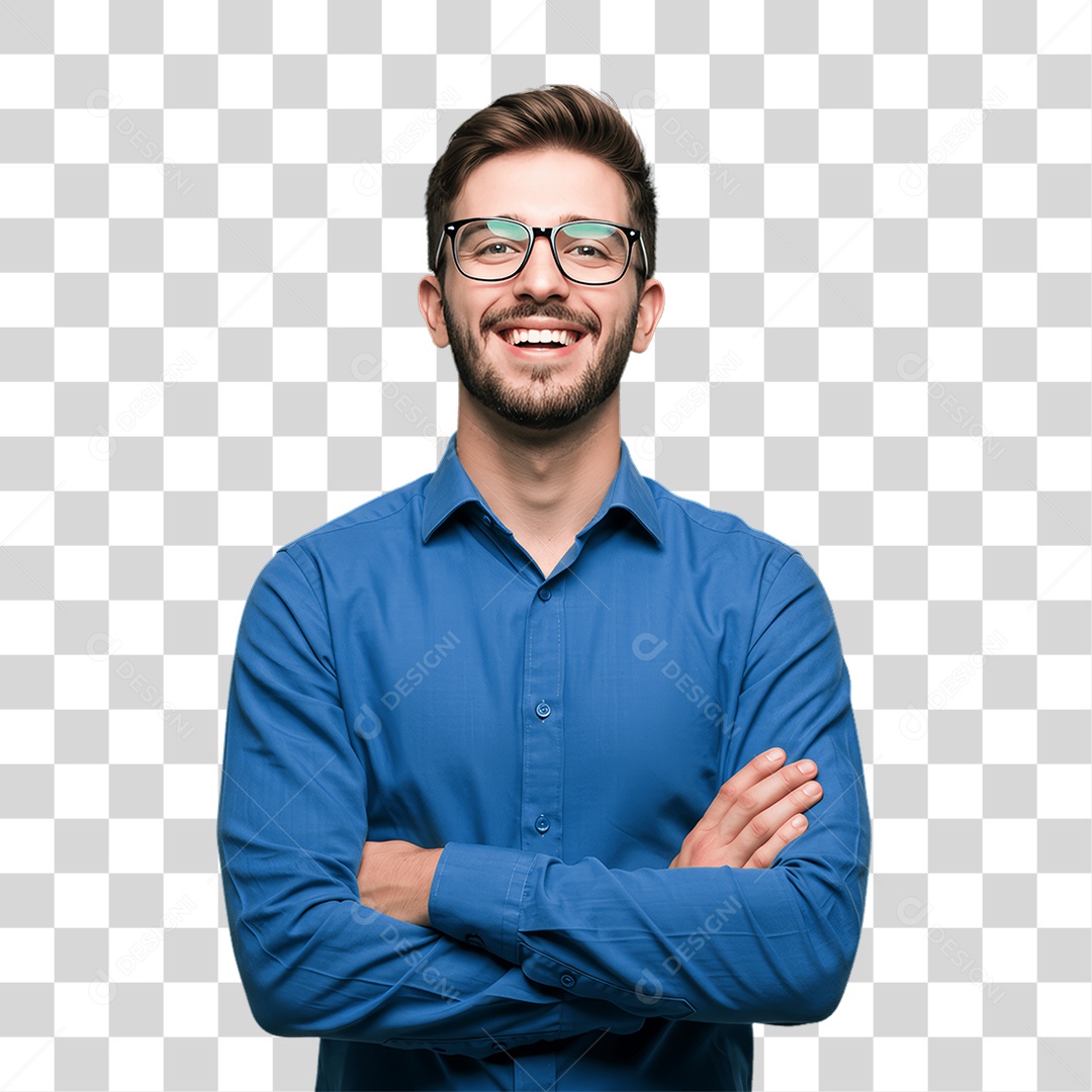 Homem com Roupa de Trabalho PNG Transparente