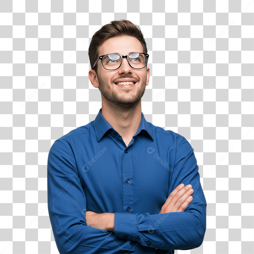 Homem com Roupa de Trabalho PNG Transparente