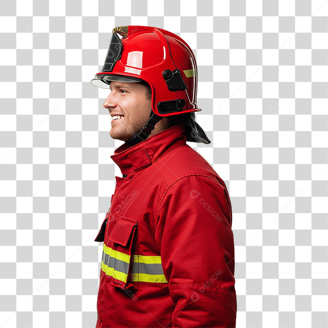 Homem com Uniforme de Trabalho PNG Transparente