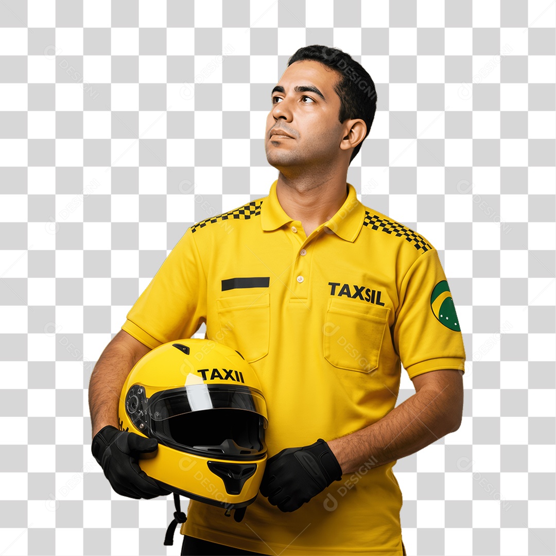 Homem com Uniforme de Trabalho PNG Transparente