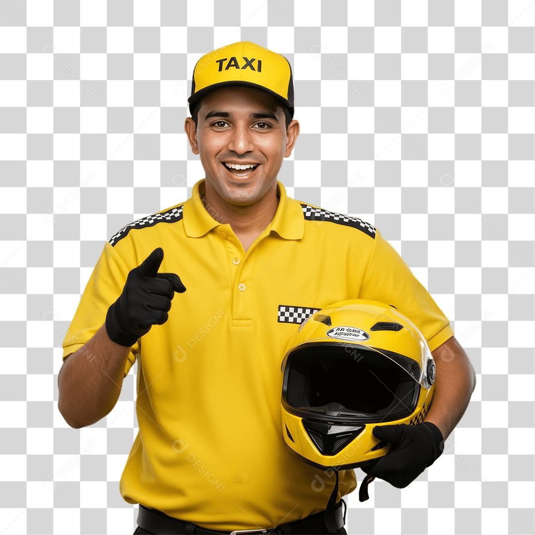 Homem com Uniforme de Trabalho PNG Transparente