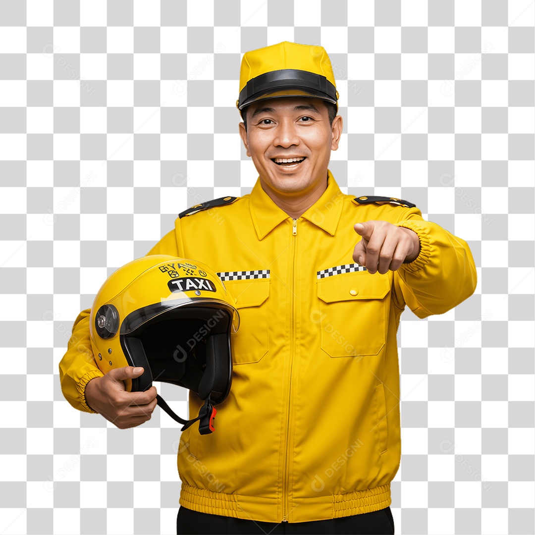 Homem com Uniforme de Trabalho PNG Transparente