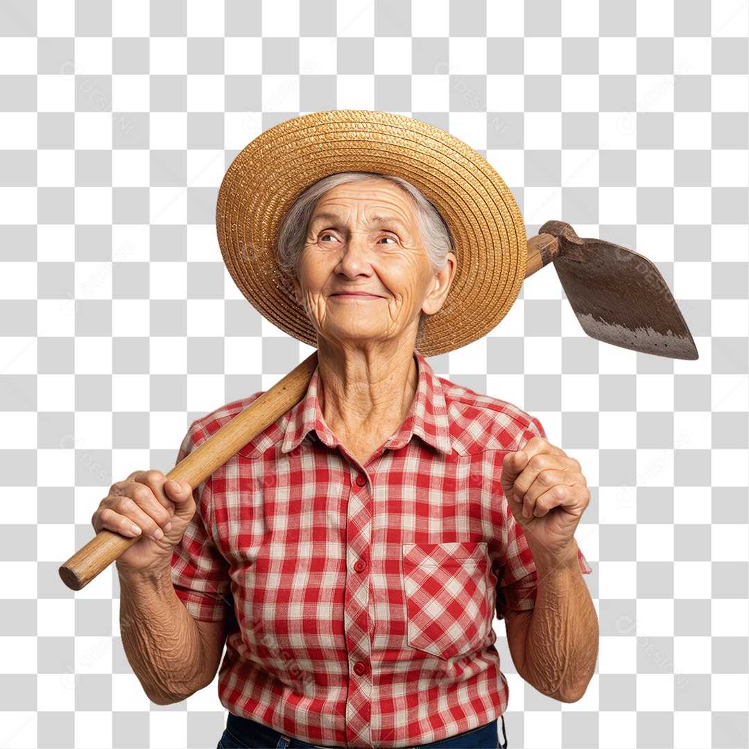 Mulher Trabalho Rural PNG Transparente
