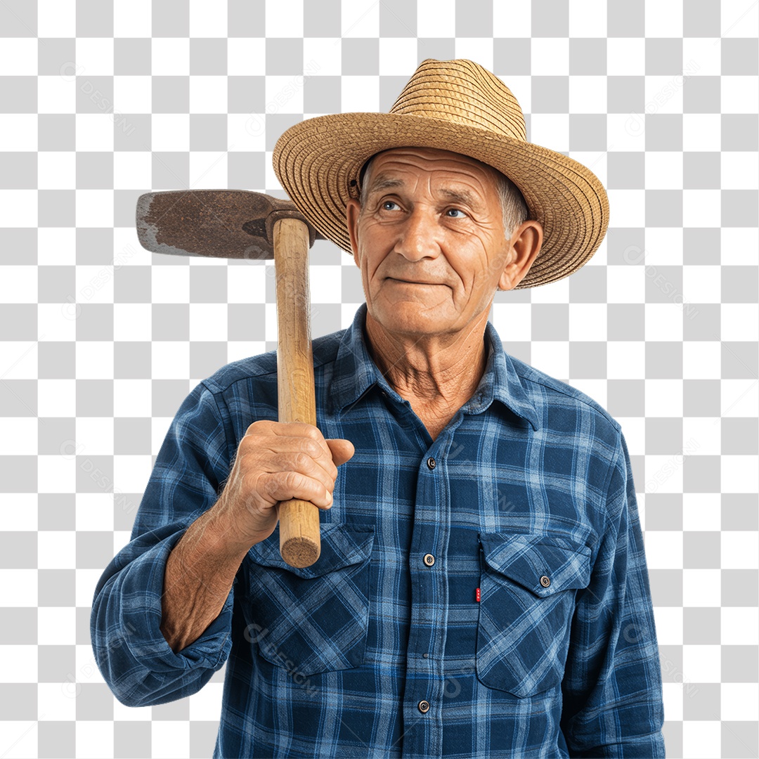 Homem Trabalhador Rural PNG Transparente