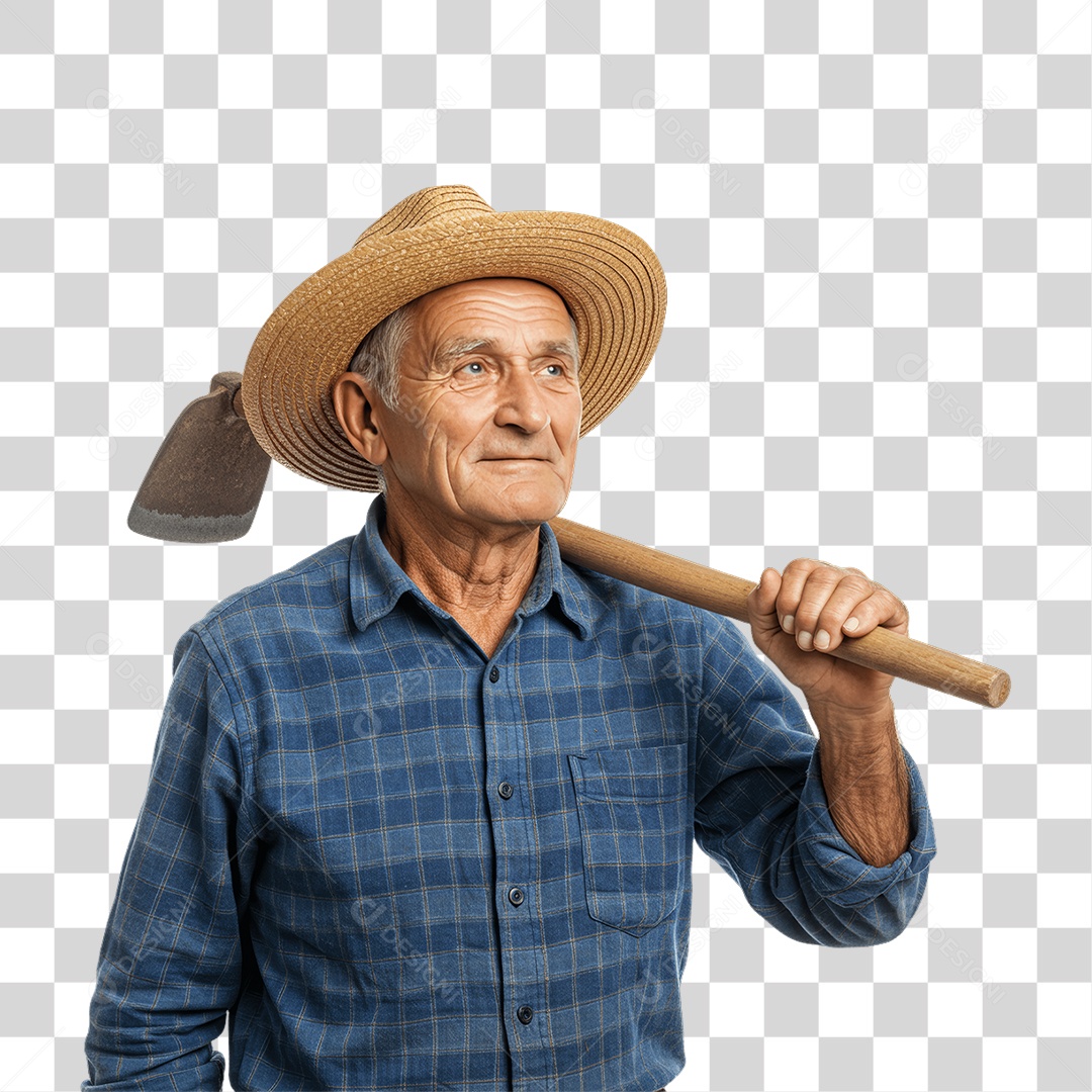 Homem Trabalhador Rural PNG Transparente