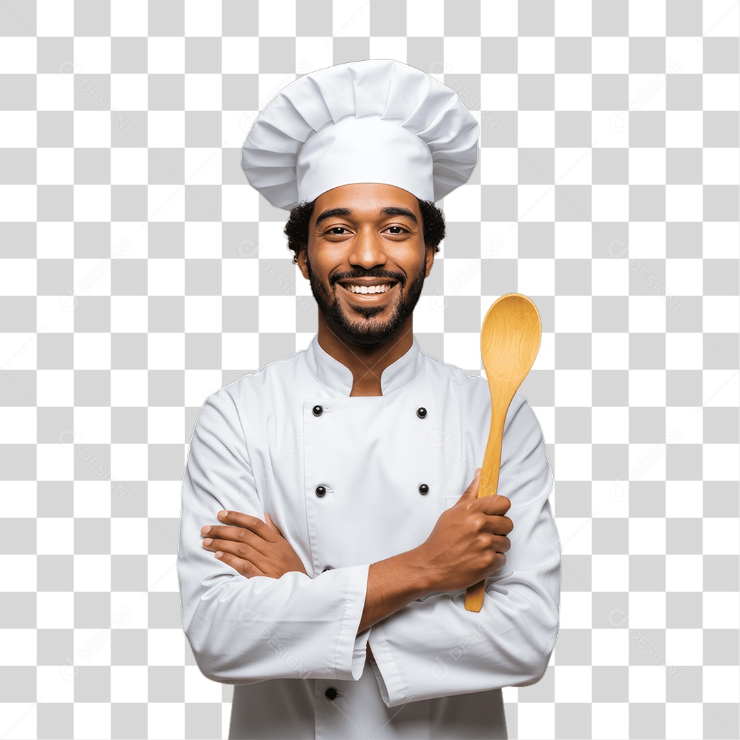 Homem com Uniforme de Trabalho PNG Transparente