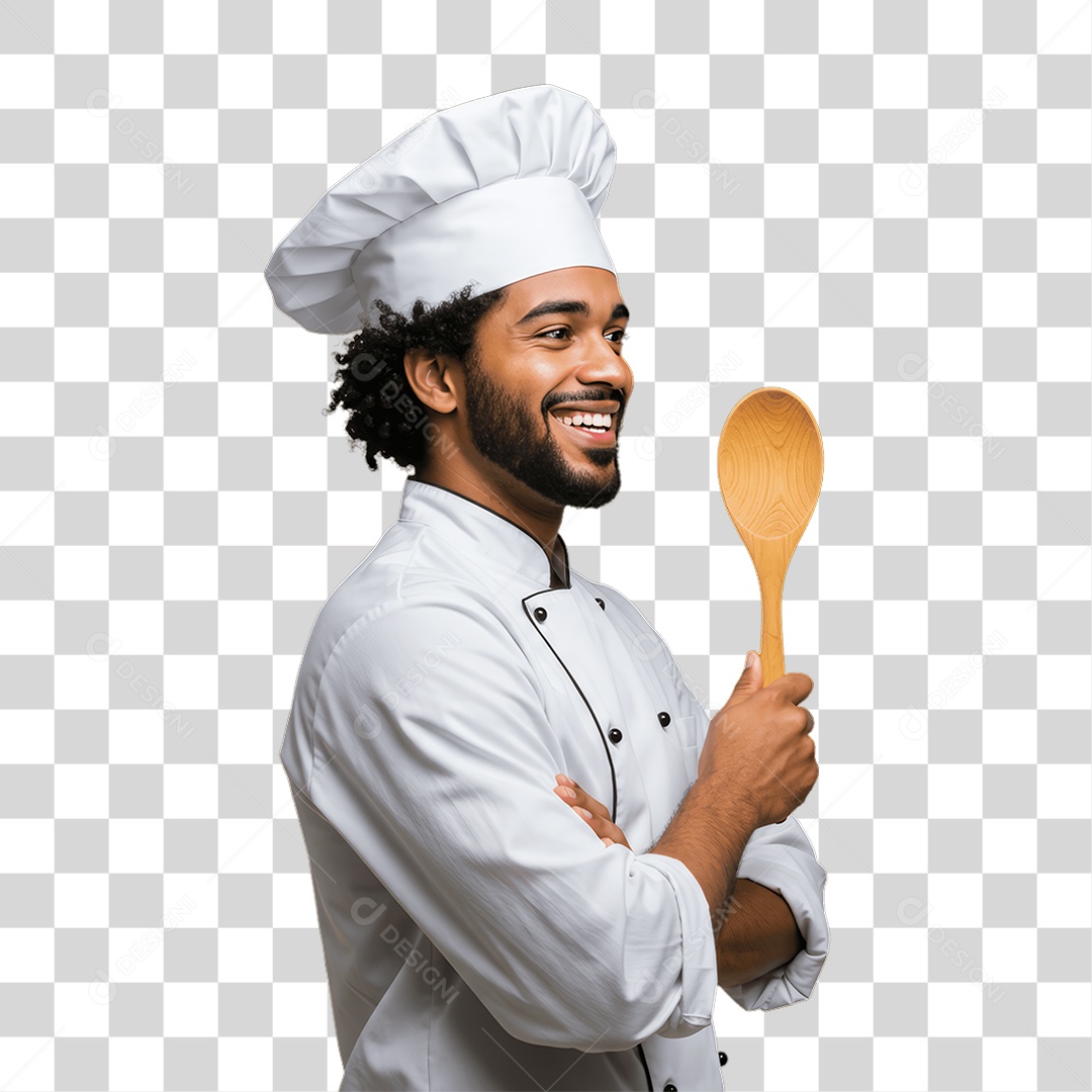 Homem com Uniforme de Trabalho PNG Transparente