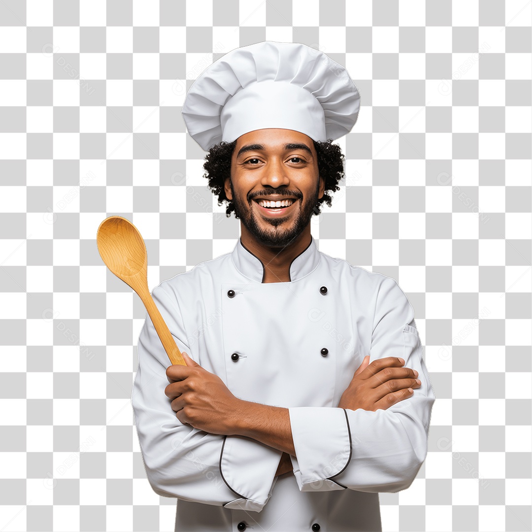 Homem com Uniforme de Trabalho PNG Transparente