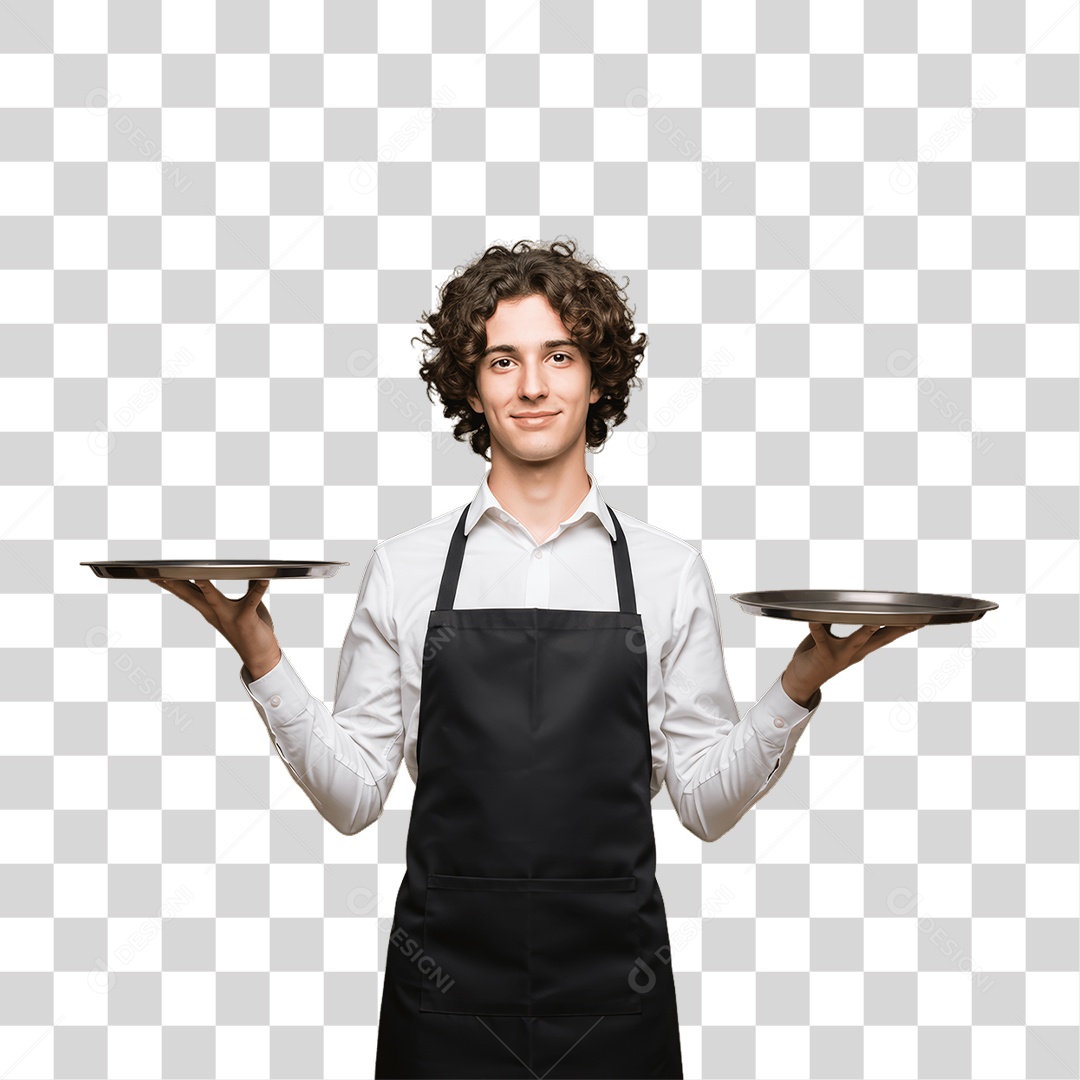 Homem com Uniforme de Trabalho PNG Transparente