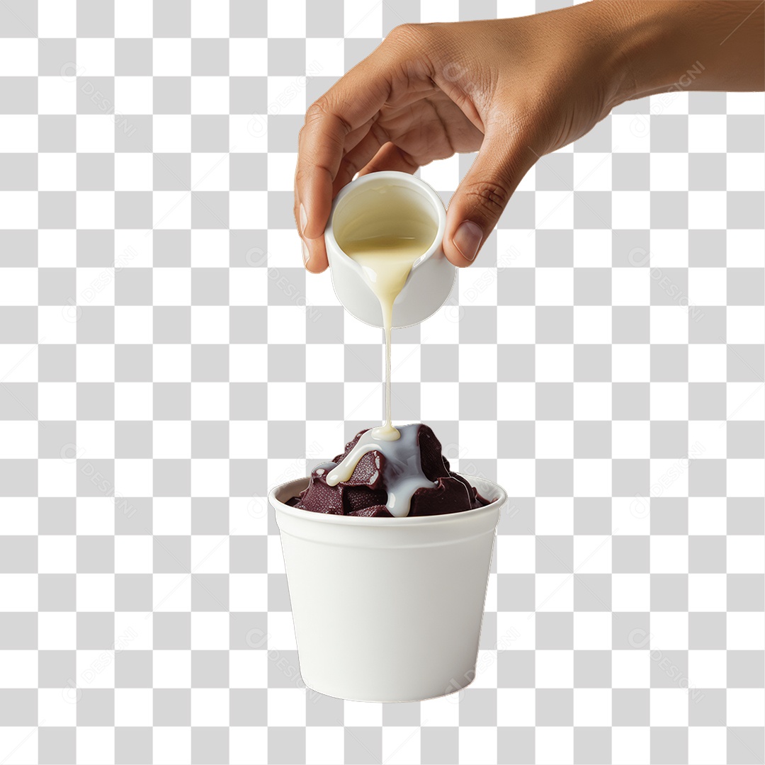 Pote de Açaí PNG Transparente
