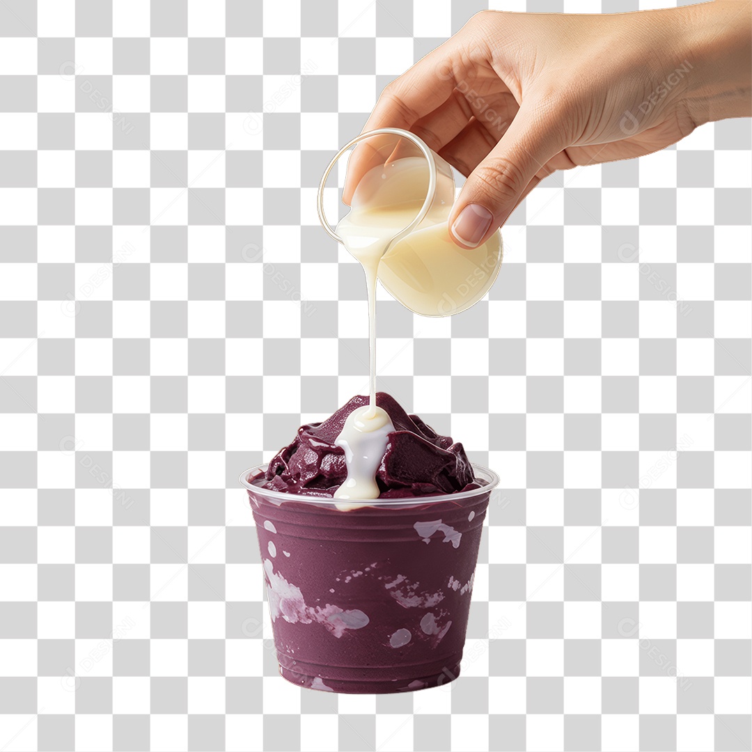 Pote de Açaí PNG Transparente