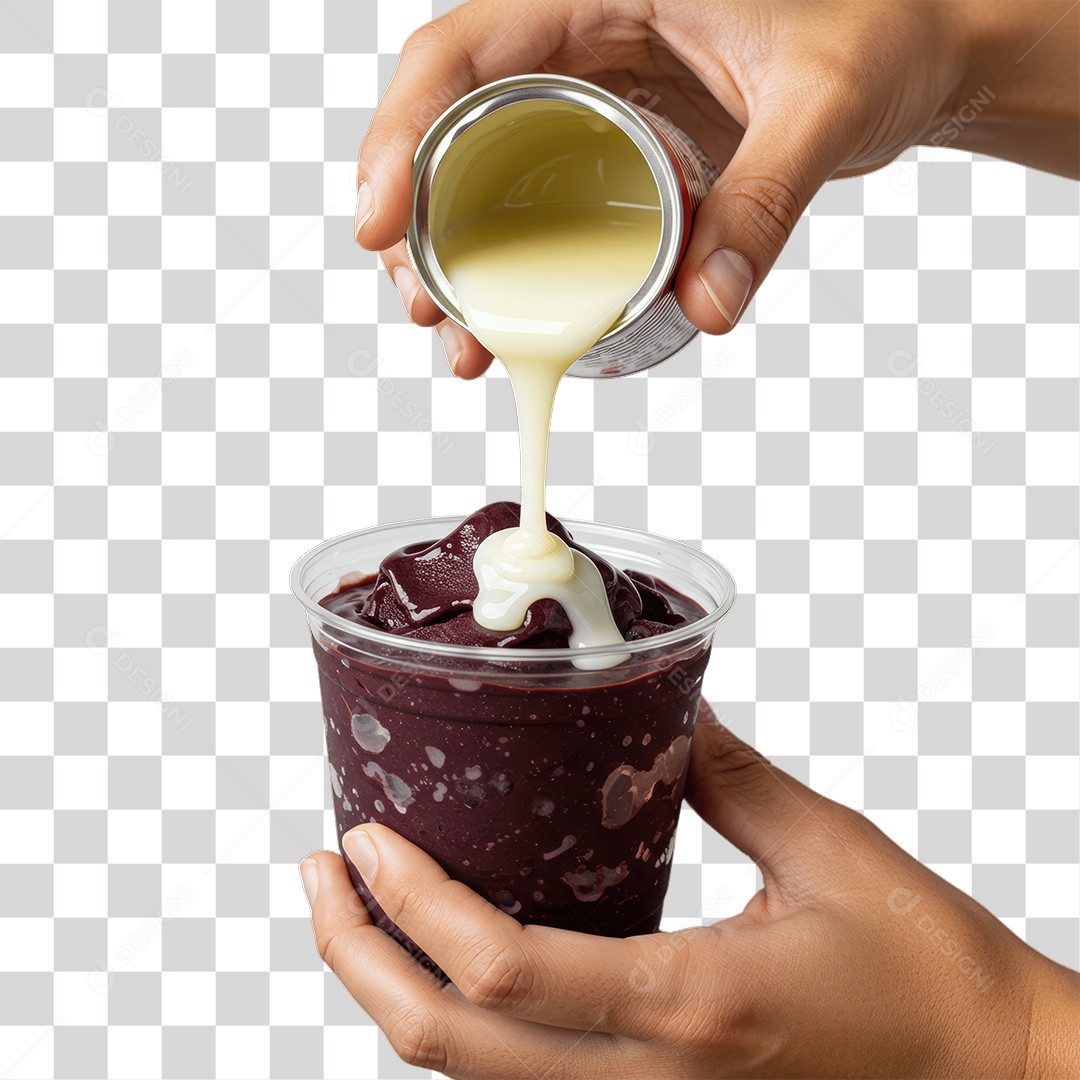 Pote de Açaí PNG Transparente