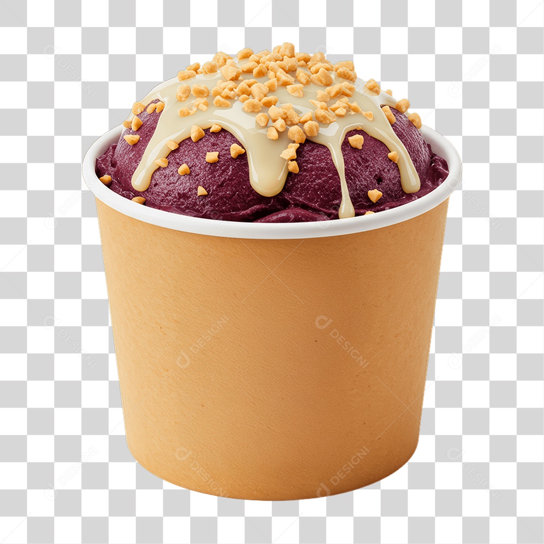 Pote de Açaí PNG Transparente