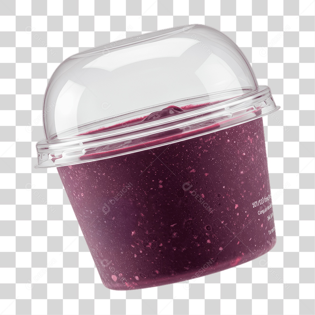 Pote de Açaí PNG Transparente