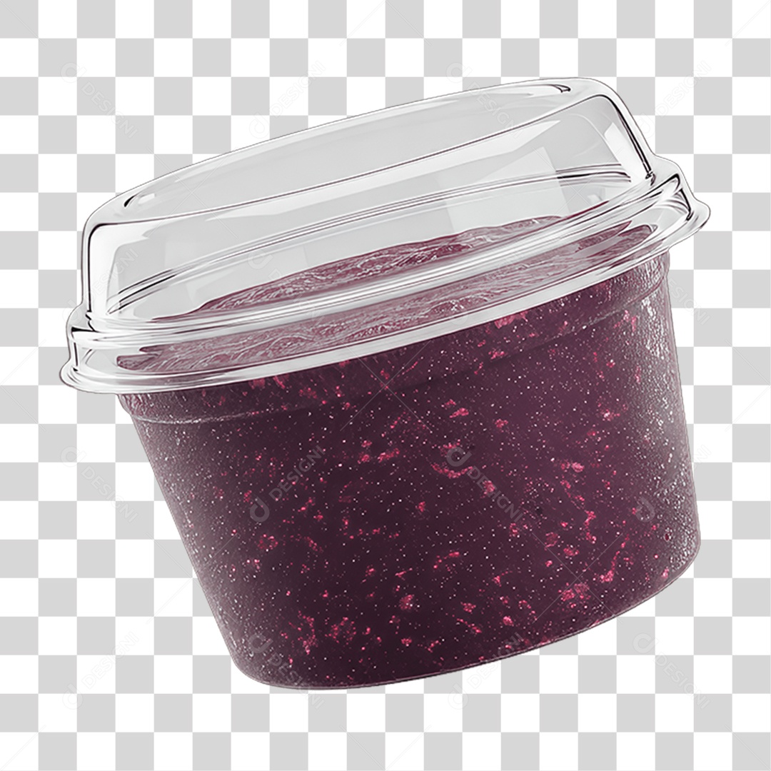 Pote de Açaí PNG Transparente