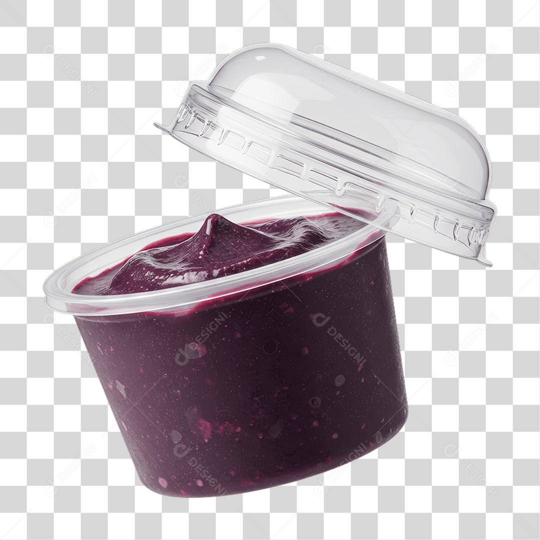 Pote de Açaí PNG Transparente