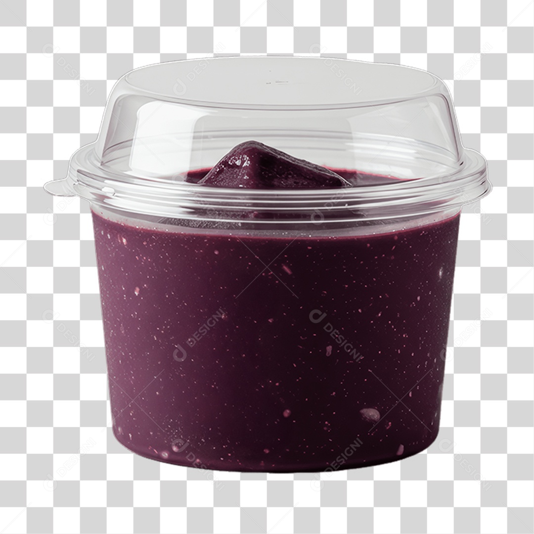 Pote de Açaí PNG Transparente