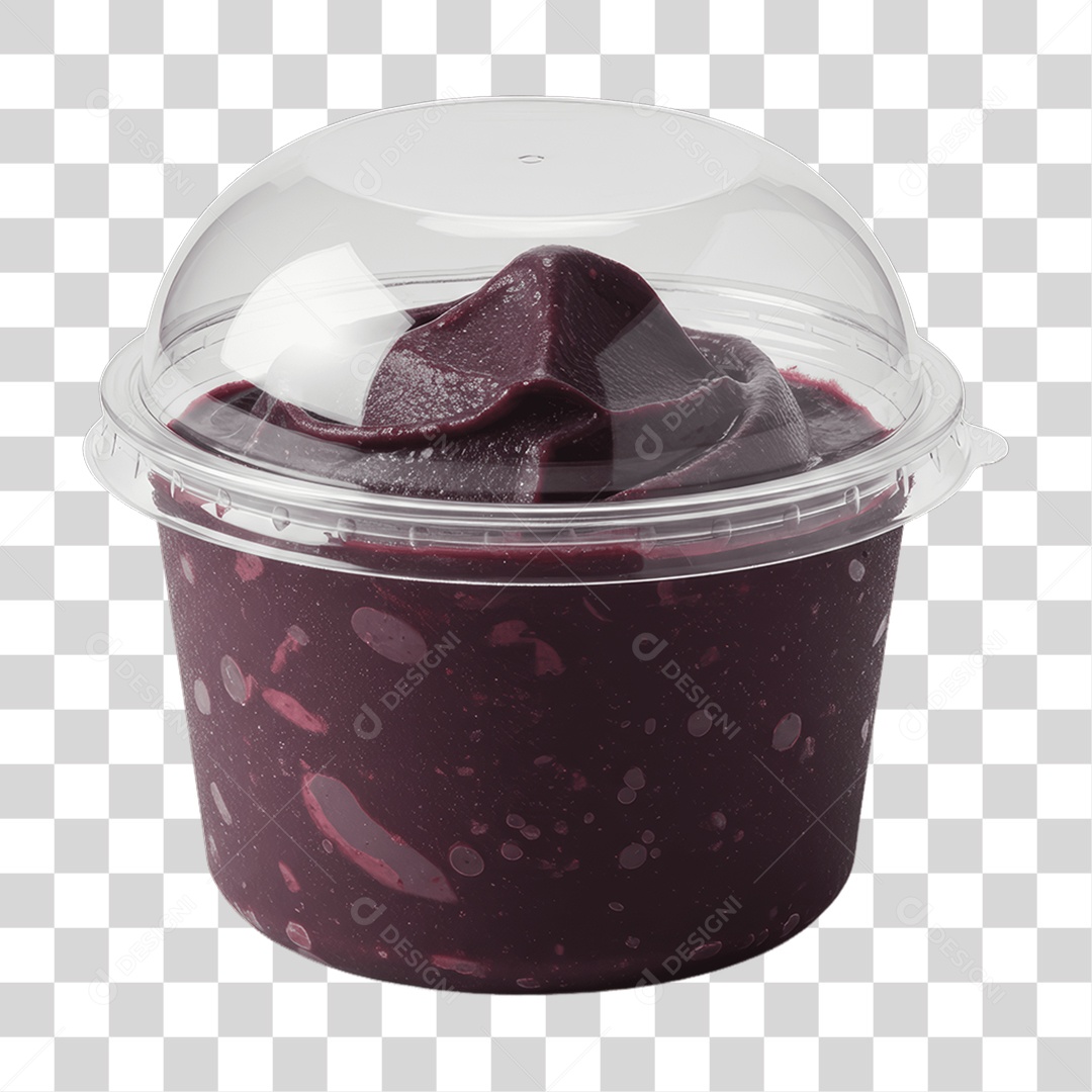 Pote de Açaí PNG Transparente