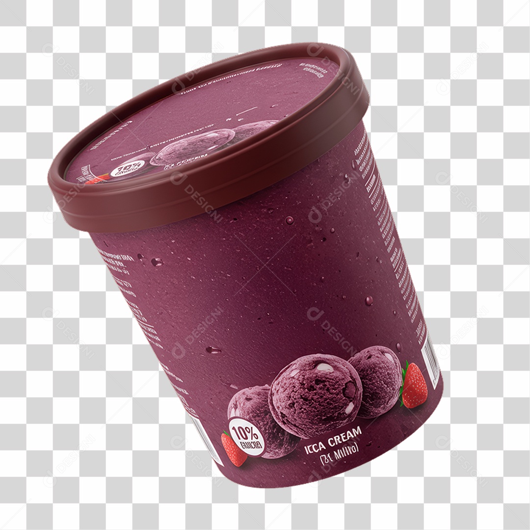 Pote de Açaí PNG Transparente
