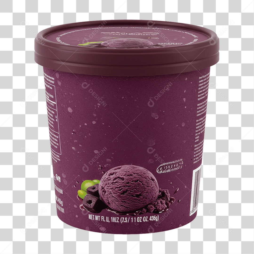 Pote de Açaí PNG Transparente