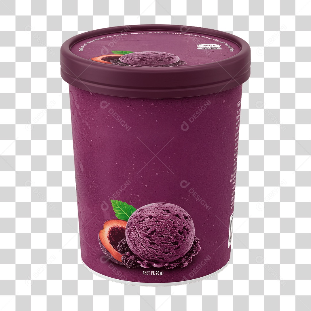 Pote de Açaí PNG Transparente