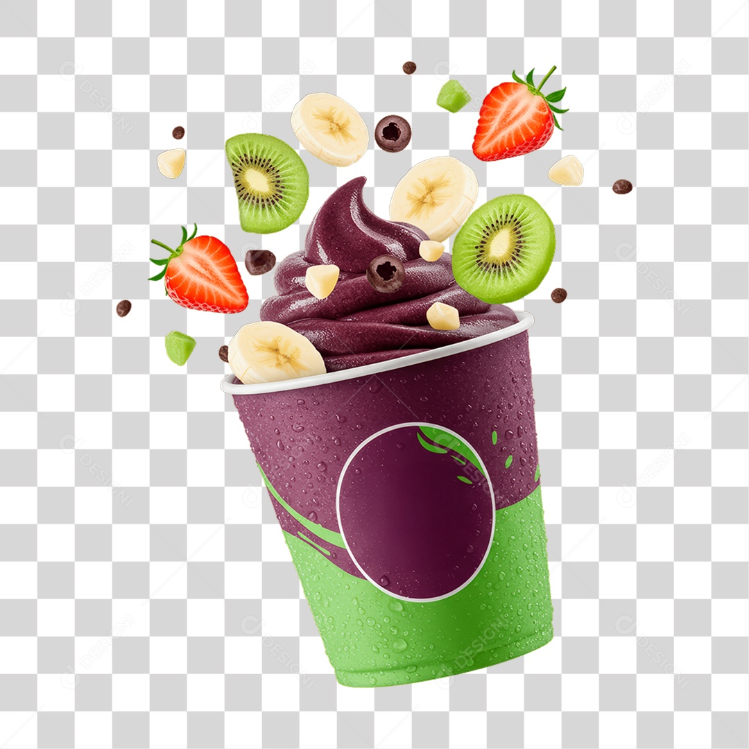 Pote de Açaí PNG Transparente