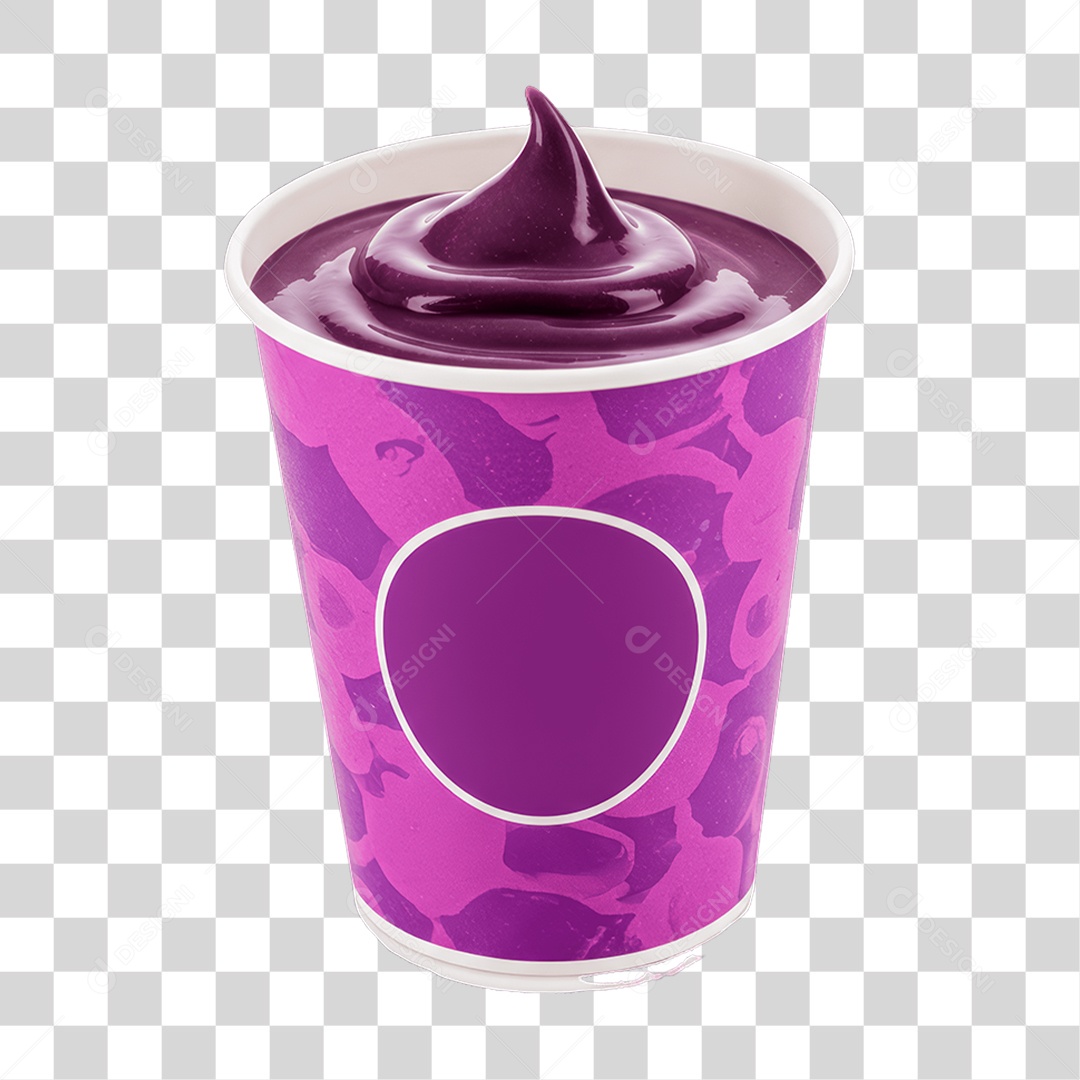 Pote de Açaí PNG Transparente
