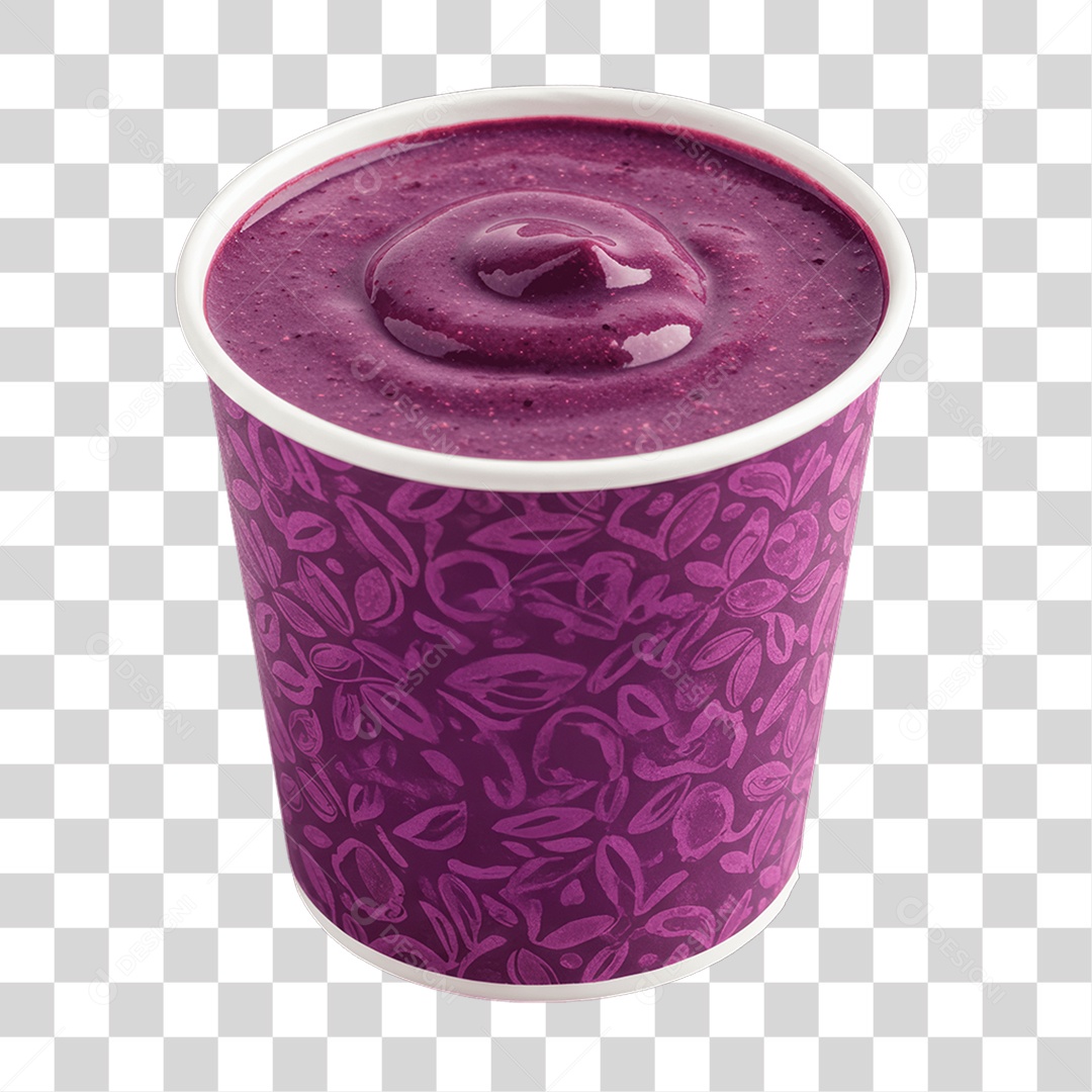 Pote de Açaí PNG Transparente