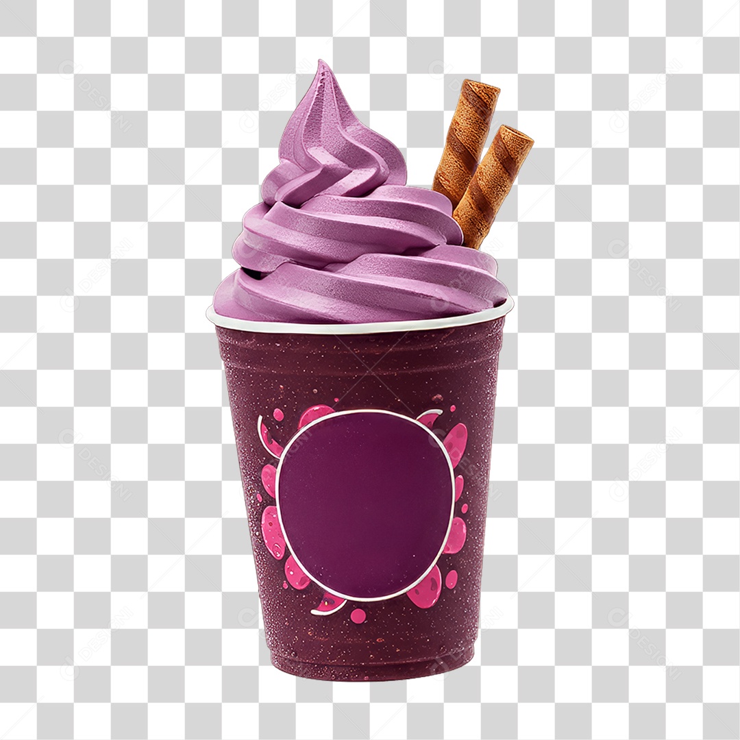 Pote de Açaí PNG Transparente