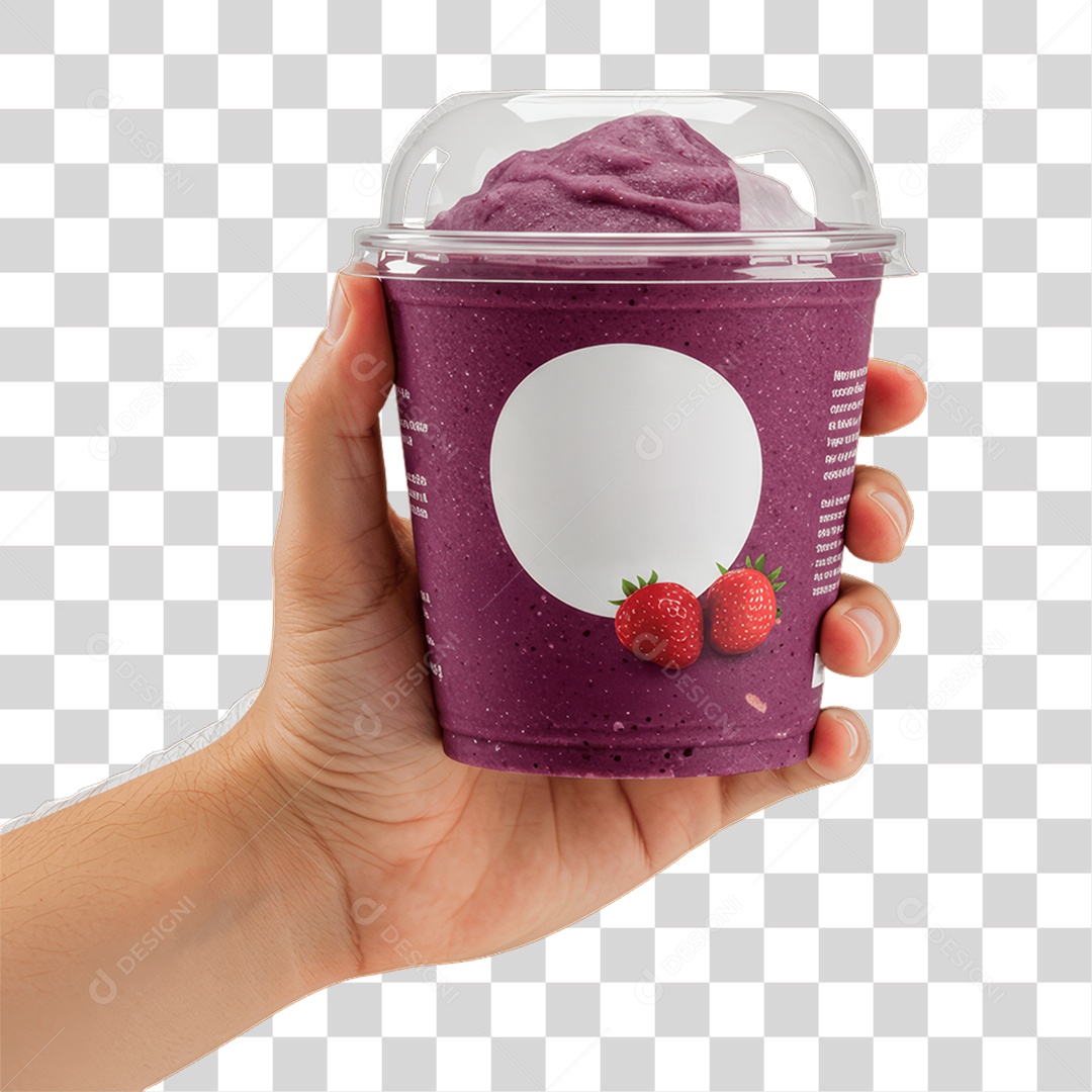 Pote de Açaí PNG Transparente