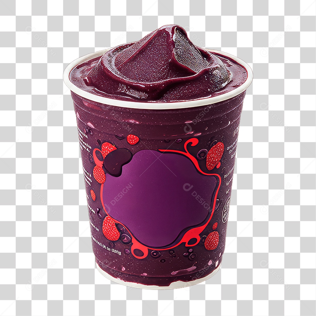 Pote de Açaí PNG Transparente
