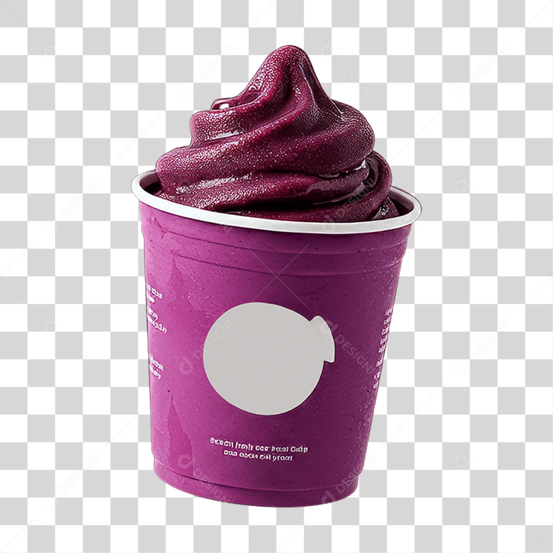 Pote de Açaí PNG Transparente