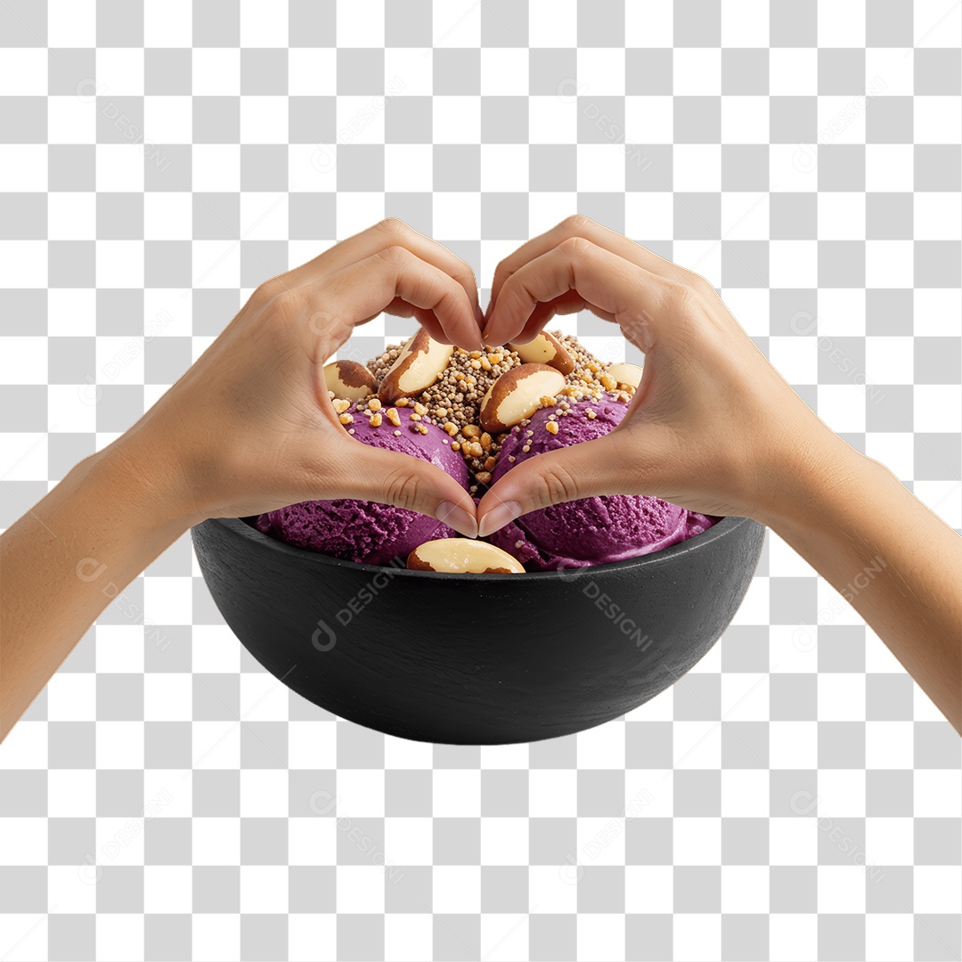 Pote de Açaí PNG Transparente