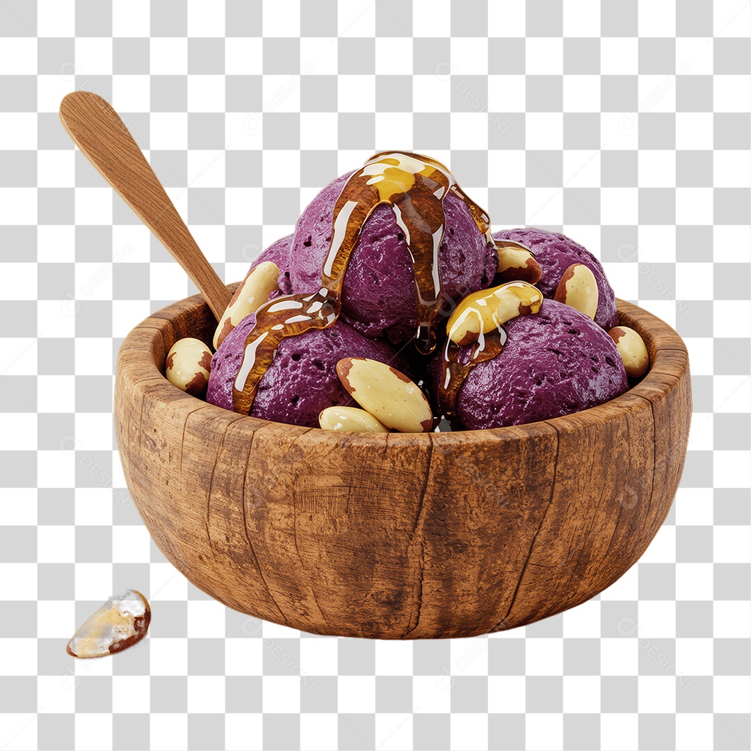 Pote de Açaí PNG Transparente