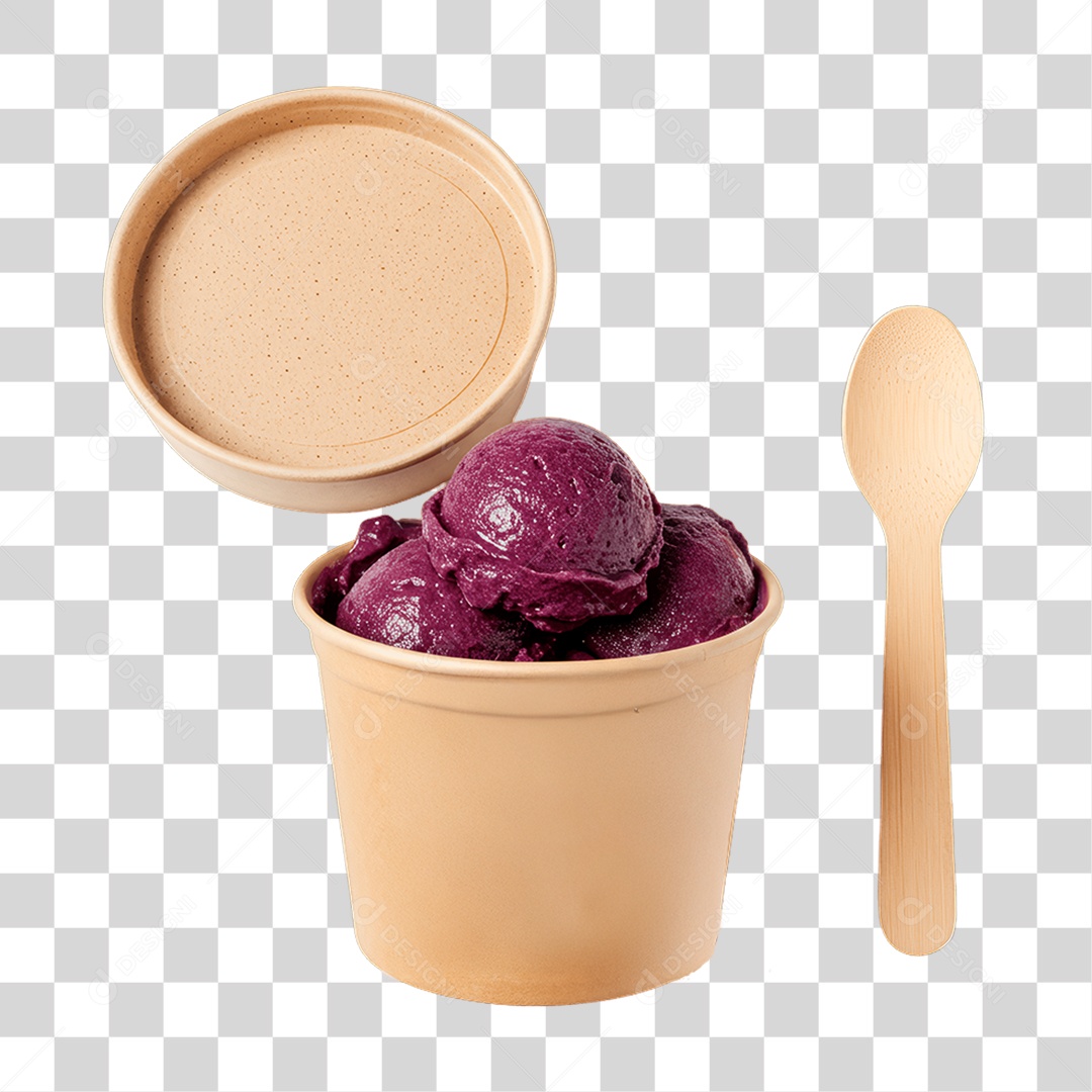 Copo de Açaí PNG Transparente