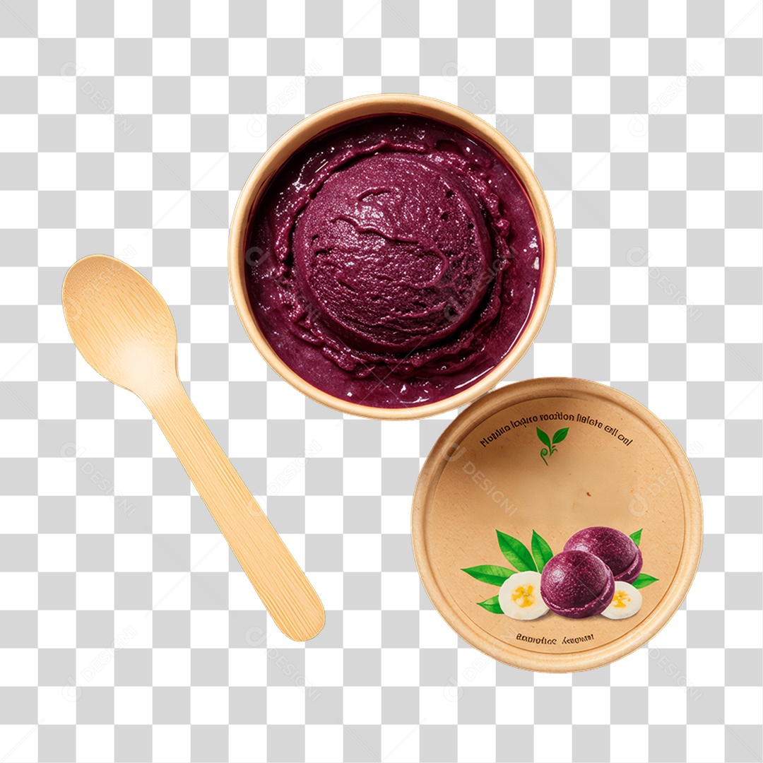 Copo de Açaí PNG Transparente