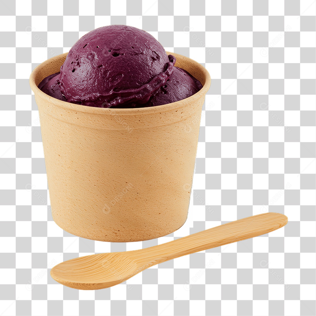 Copo de Açaí PNG Transparente
