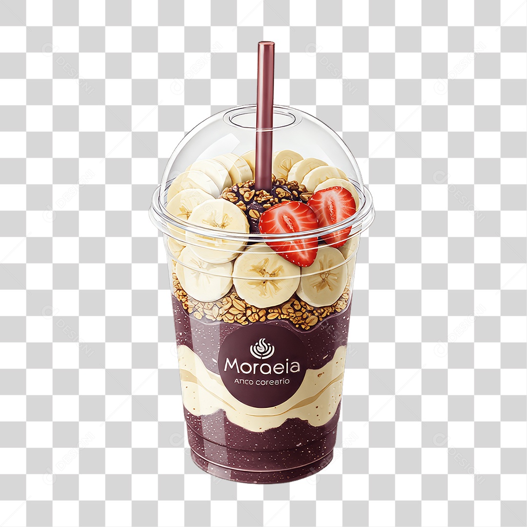 Copo de Açaí PNG Transparente