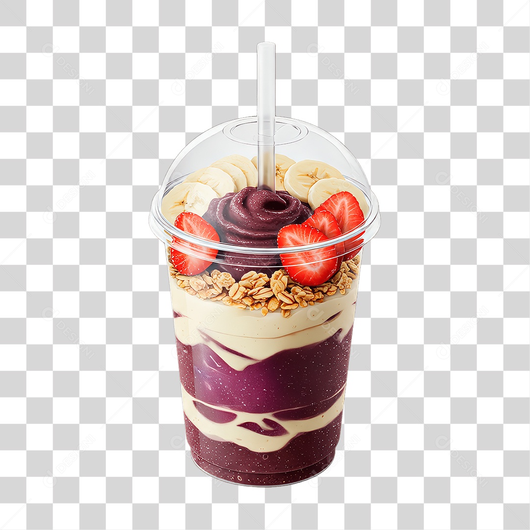 Copo de Açaí PNG Transparente