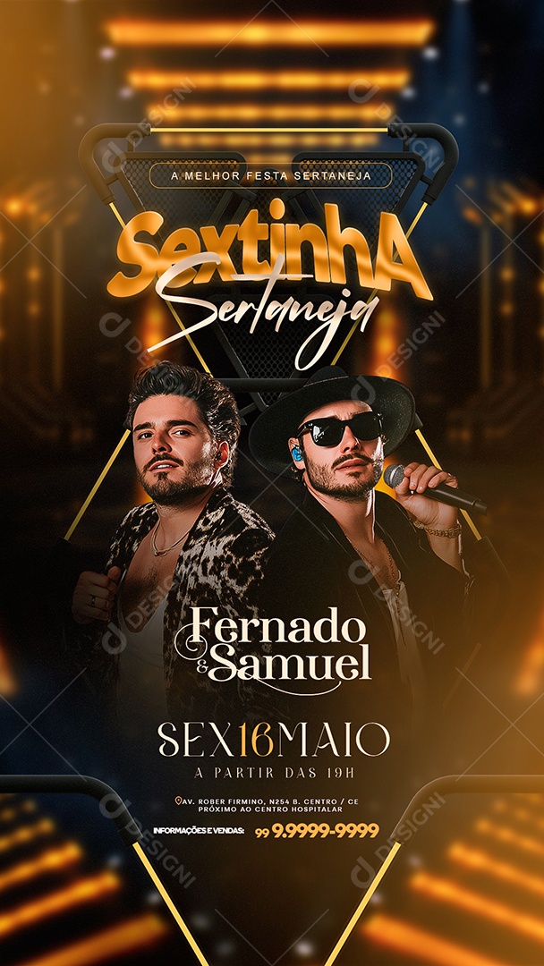 Story Flyer Sextinha Sertaneja Social Media PSD Editável