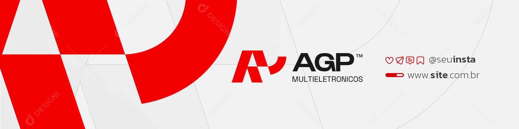 Banner Linkedin Loja de Eletrônicos Social Media PSD Editável