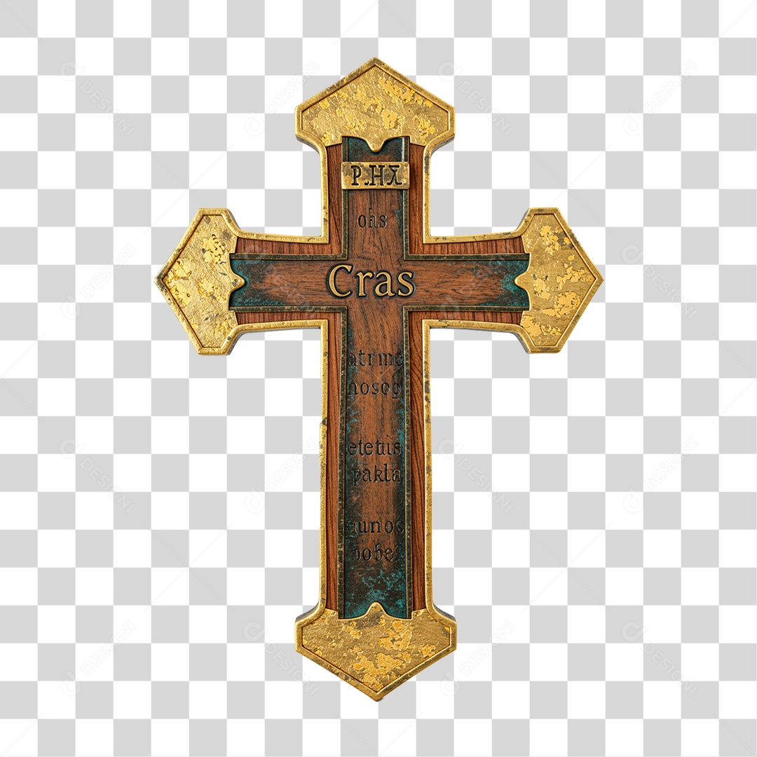 Cruz de Madeira PNG Transparente