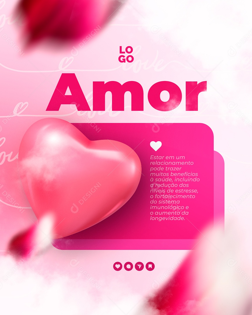 Namorados Estar Em Um Relacionamento Pode Trazer Muitos Benefícios à Saúde Social Media PSD Editável