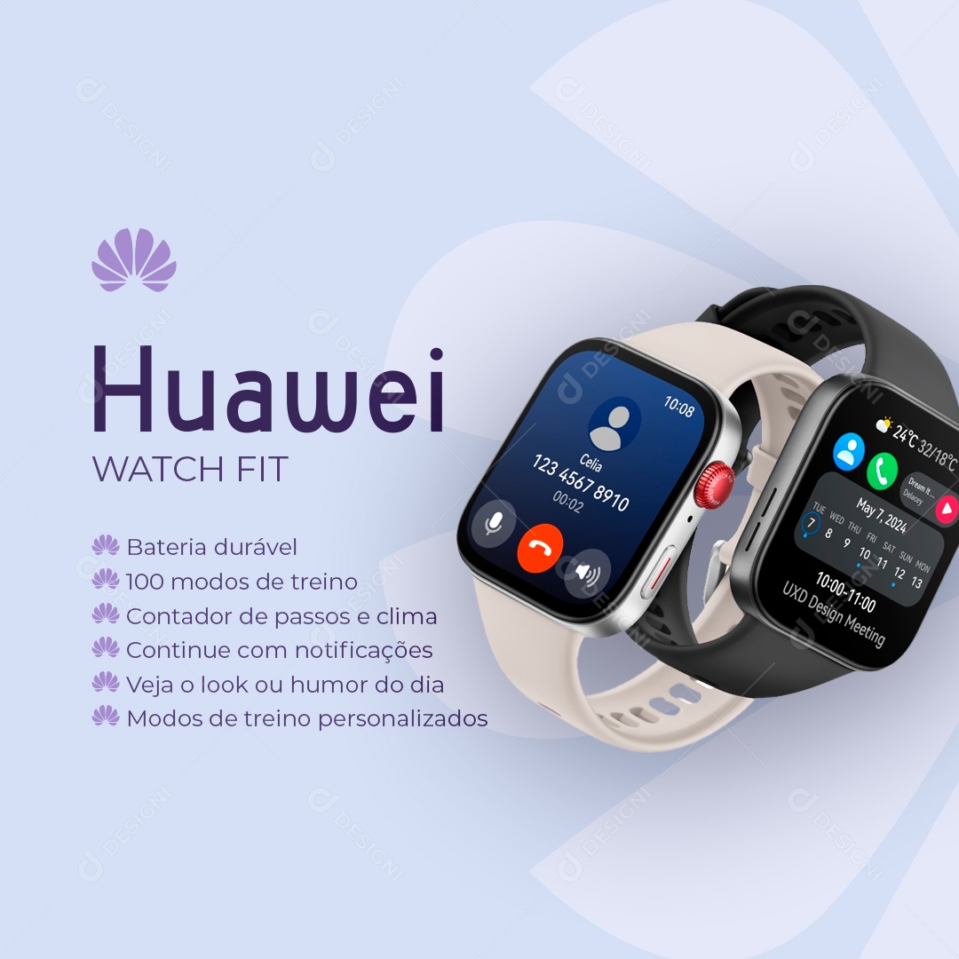 Loja de Eletrônicos Huawei Watch Social Media PSD Editável